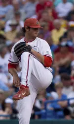 Senior Holden Sprague threw a career-high 7 and 2/3 shutout innings against Oregon.