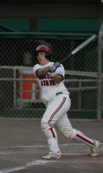 Caitlin Stiglich had two hits vs. CSUN including a solo home run in the top of the eighth inning.