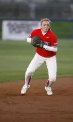 Haley Perkins hit in the Bulldogs only run of the night vs. Michigan.