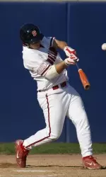 Alan Ahmady recorded eight RBIs last week and is 10th on the career RBI list at Fresno State.