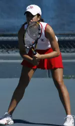 Senior Melanie Gloria clinched the 6-1 victory for the Bulldogs against Long Beach State.
