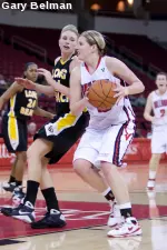 Bailey Amundsen had 19 points and eight rebounds in her final home game on Wednesday.
