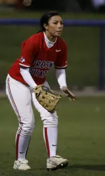 Mallory Perkins and the 'Dogs host Temple in a DH on Tuesday at Bulldog Diamond.