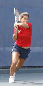 Bruna Paes was one of five seniors honored on Senior Day on Saturday.