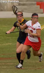 Aja Scheuber scored two goals in Saturday's game at Howard.