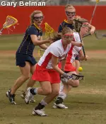 Chelsea Davis scored a goal Monday afternoon against Denver.