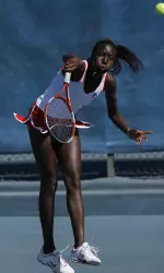 Tinesta Rowe led the Bulldogs with wins in doubles and singles play on Friday against Hawai'i.