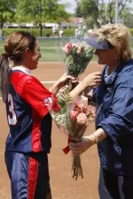 Mallory Perkins was honored on senior day.
