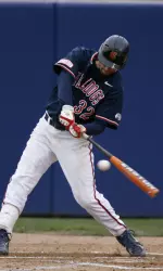 Tom Mendonca is three home runs away from breaking the all-time home run record at Fresno State.