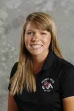 junior Lindi Covarrubias is averaging 75.78 strokes through 18 rounds to lead the team.
