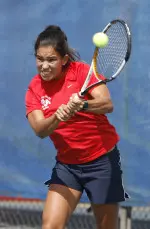 Senior Bruna Paes played a pivotal role in the Bulldogs' 4-3 victory over Illinois on Sunday in Urbana, Ill.