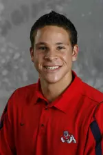 Matt Bushnell holds second place in the decathlon after one day of compeition at the WAC Championships.