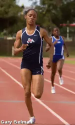 Latrisha Jordan won the 400 hurdles at the WAC Championship Saturday and was pivotal in the team's 4x400 relay win.