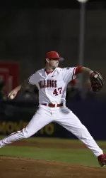 Senior Holden Sprague was named First Team All-WAC relief pitcher.
