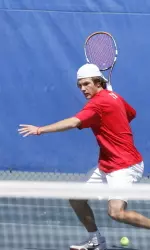 Rudolf Siwy advanced to the second round of the NCAA Tournament by defeating Virginia's Michael Shabaz.