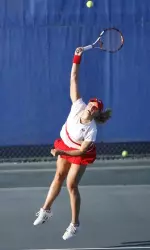 Renata Kucerkova and partner Anastasia Petukhova advanced to the second round of the NCAA Doubles Tournametn for the second year in a row.