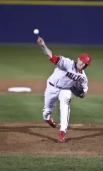 Senior Holden Sprague sat down 10 consecutive Aggies batters earning his seventh win in 2009.