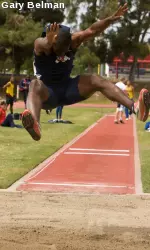 DeAnte Brown placed eighth with a career-best in the triple jump at the NCAA Western Regional Championships.