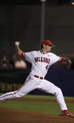 Holden Sprague started the second game of the doubleheader on senior day.