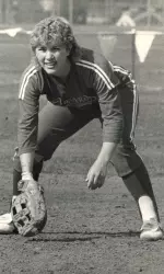 Former Bulldog Gena Strang seen here in the 1985 season.