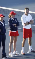 Head coach Simon Thibodeau has helped the Bulldogs become one of the premier college tennis teams in the country.
