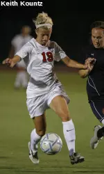 Freshman Callie Hancock had three shots on goal against UC Irvine.