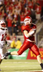 Bulldog Devon Wylie, shown scoring against the Badgers in 2008, lead the Dogs into Big Ten territory this week.