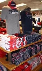 The Bulldog Shop is running a sale on all sweatshirts and women's clothing.