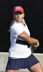 Renata Kucekova recorded her first victory this year against Virginia.