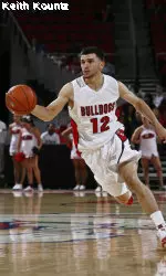 Newcomer Steven Shepp leads the Bulldogs in assists and hustle plays and helped the Dogs to a thrilling 71-68 win over Boise State Saturday night.