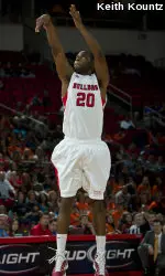 Garrett Johnson scored 12 points and added six rebounds in the Dogs' 71-50 win over Fresno Pacific.