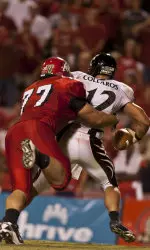 Logan Harrell and the Bulldog defense will be face No. 21 Nevada on Saturday. Harrel ranks third in the NCAA in quarterback sacks.