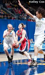 Emma Andrews scored six points, including the game-winner, in her first game of the season.
