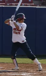 Andrea Ortega had one of the four Bulldog hits vs. Arizona.