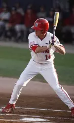 Junior Danny Muno hit his first home run of the season against Washington.