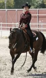 Madison Silver won MVP honors in Western Horsemanship to lead the Dogs to a win over No. 2 Auburn.