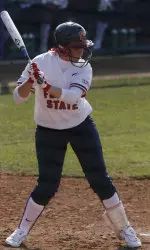 Becca Walker had two RBIs vs. New Mexico.