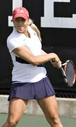 Senior Renata Kucerkova knocked off No. 29 Marta Lesniak of SMU, 7-6, 3-6, (10-7), on Saturday.