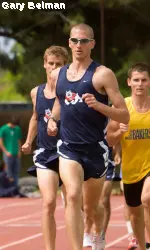 Frank Sanders marked a personal-best in the 1,500-meter race Friday.