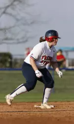 Caitlin Stiglich had one of the four Bulldog hits vs. SDSU.