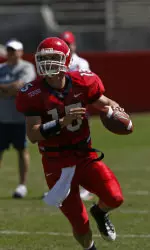 Quarterback Ryan Colburn and the Bulldog football team are having a productive spring session.