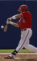 Junior Garrett Weber went 3-for-4 with two RBIs against Cal Poly Tuesday night.
