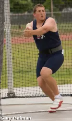 Tim Greene had the team's top finish Thursday in the hammer invitational at the Rafer Johnson/Jackie Joyner-Kersee Invitational.
