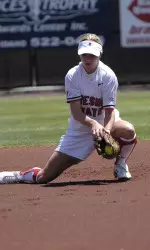 Haley Gilleland had a team-high two assists in the game.