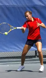 Fresno State's Anastasia Petukhova received Academic All-District honors for the second time in her career.