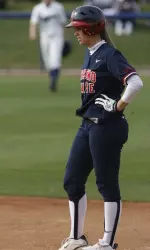 Michelle Moses' .694 slugging percentage this season ranks ninth in the school records book.