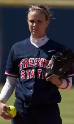 Michelle Moses had five strikeouts in the game.