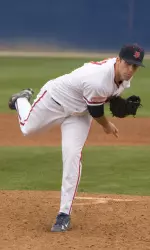 Senior Sean Bonesteele earned a save in his final appearance at Beiden Field.