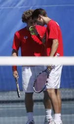 Fresno State's Remi Boutillier and Rikus de Villiers met Wake Forest's Steve Forman and Iain Atkinson in the first round of the NCAA Tournament.