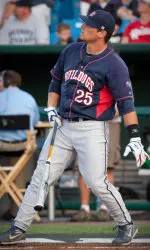 Jordan Ribera took second place at the first ever college baseball home run derby.